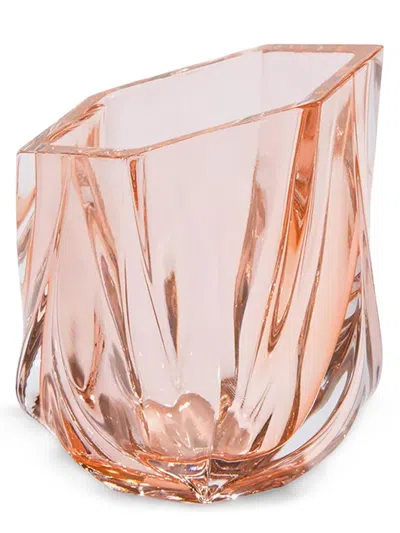 Zaha Hadid Design Shimmer Tealight Candle Holder In Rose