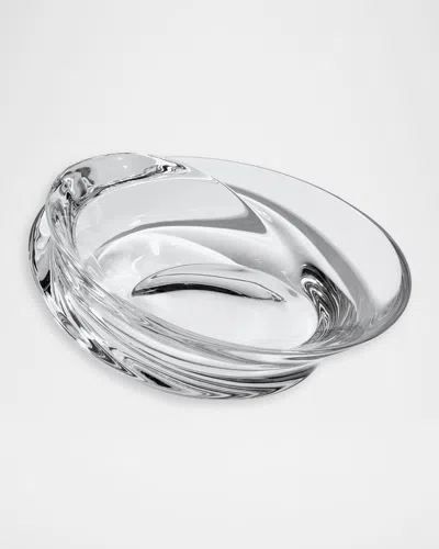 Zaha Hadid Design Swirl Crystal Bowl, Small In White