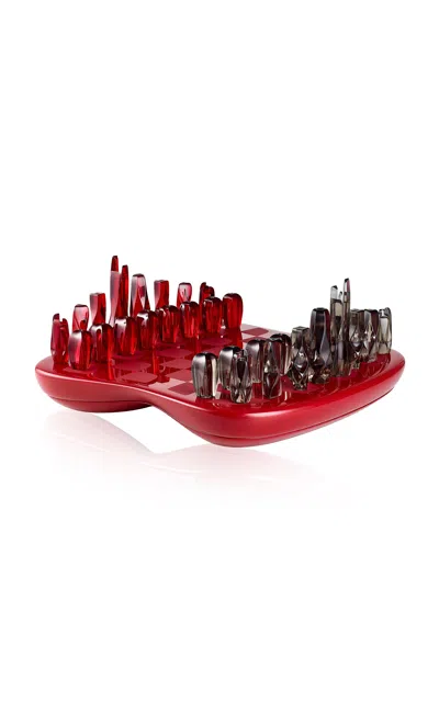 Zaha Hadid - Mo Exclusive; Tower Chess Set; Red - Red