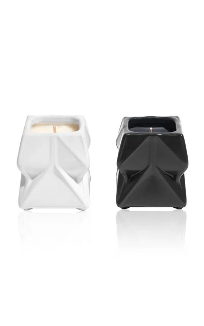Zaha Hadid - Prime Scented Candle; Duo - Black/white In Multi
