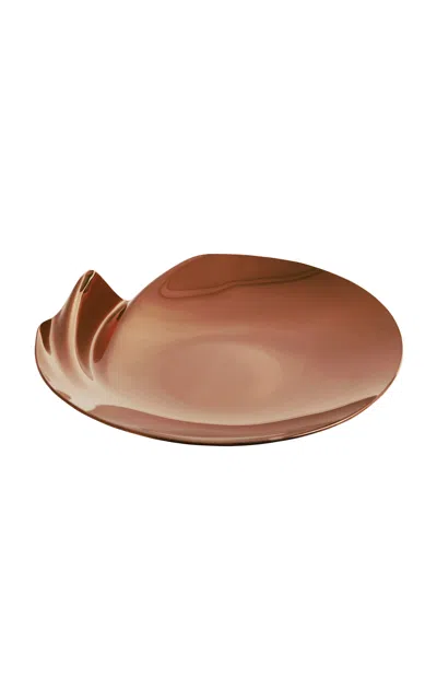 Zaha Hadid - Serenity Platter; Medium; Rose Gold - Rose Gold In Brown