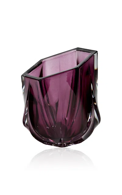 Zaha Hadid - Shimmer Tealight Holder; Purple - Purple