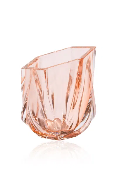 Zaha Hadid - Shimmer Tealight Holder; Rose - Coral In Neutral
