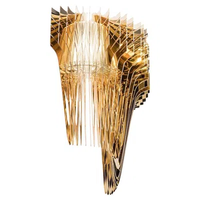Pre-owned Zaha Hadid Slamp - Aria Applique - Gold - Designed By