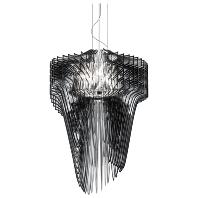 Pre-owned Zaha Hadid Slamp Aria Extra Large Pendant Light In Black Shade By