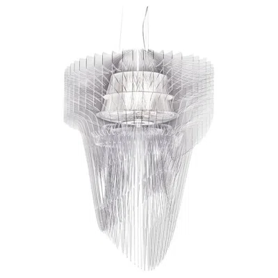 Pre-owned Zaha Hadid Slamp Aria Extra Large Pendant Light In Transparent By
