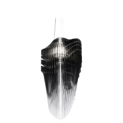 Pre-owned Zaha Hadid Slamp Avia Small Pendant Light In Black By