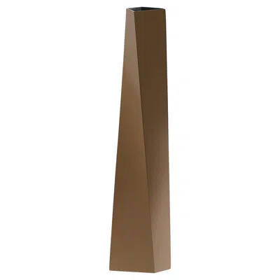 Pre-owned Zaha Hadid X Alessi - Crevasse Vase / Limited Edition. 999 - Bronze In Brown