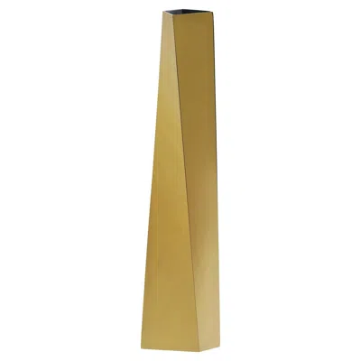 Pre-owned Zaha Hadid X Alessi - Crevasse Vase / Limited Edition. 999 - Gold In Brown