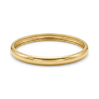 Zahav Jewelry Women's 10k Solid Gold 2mm Plain Stacking Ring