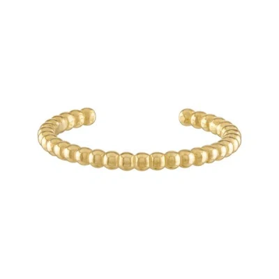 Zahav Jewelry Women's 10k Solid Gold Beaded Toe Ring