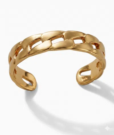 Zahav Jewelry Women's 10k Solid Gold Chain Link Toe Ring