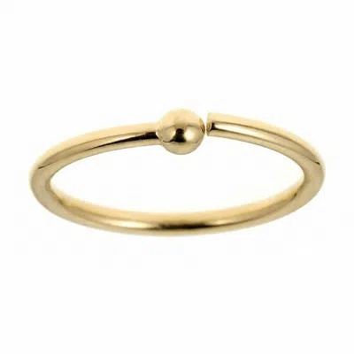 Zahav Jewelry Women's 14k Solid Gold 24g 8mm Nose Hoop