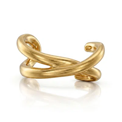Zahav Jewelry Women's 14k Solid Gold Continuous Ear Cuff