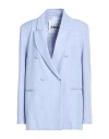 Zahjr Woman Blazer Azure Size 6 Polyester In Blue