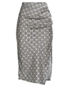 Zahjr Woman Midi Skirt Black Size M Polyester