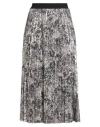 Zahjr Woman Midi Skirt Platinum Size M Polyester, Elastane