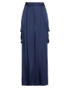 Zahjr Woman Pants Midnight Blue Size L Viscose