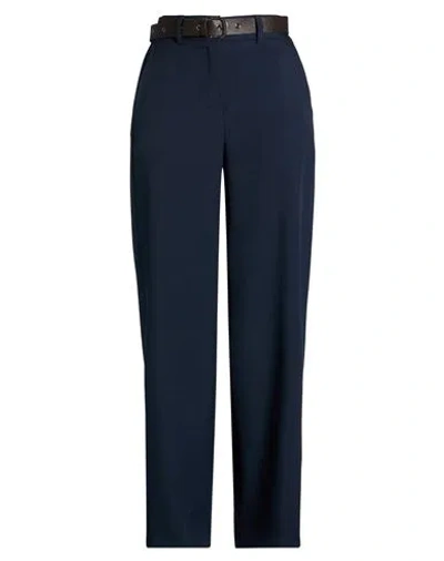 Zahjr Woman Pants Navy Size 10 Polyester, Elastane In Blue