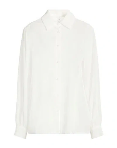 Zahjr Woman Shirt White Size L Polyester