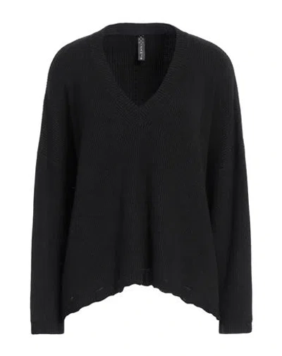 Zahjr Woman Sweater Black Size M Viscose, Polyester, Polyamide