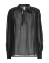 Zahjr Woman Top Black Size L Polyester In Black