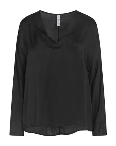 Zahjr Woman Top Black Size M Viscose