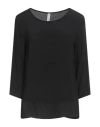 Zahjr Woman Top Black Size Xl Viscose