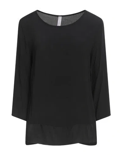 Zahjr Woman Top Black Size Xl Viscose