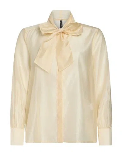 Zahjr Woman Top Cream Size L Lyocell, Polyester In Neutral