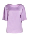 Zahjr Woman Top Lilac Size Xl Polyester In Purple