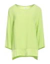 Zahjr Woman Top Lime Green Size Xl Viscose