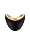 Zahn-z 14k Yellow Gold Zaha Onyx Ring In Gold