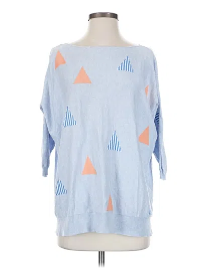Pre-owned Zaket & Plover 3/4 Sleeve T-shirt In Blue