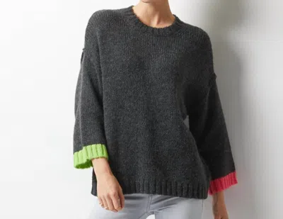 Zaket & Plover Cozy And Comfy Sweater In Black In Gray