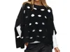 Zaket & Plover Cut Out Poncho In Black In Black