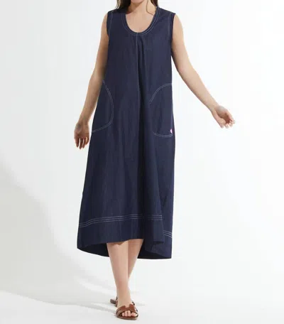 Zaket & Plover Denim Maxi Dress In Multi
