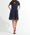 Zaket & Plover Denim Pocket Dress In Blue In Blue