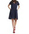 Zaket & Plover Denim Pocket Dress In Blue In Blue