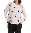 Zaket & Plover Dots & Hearts Sweater In White In White