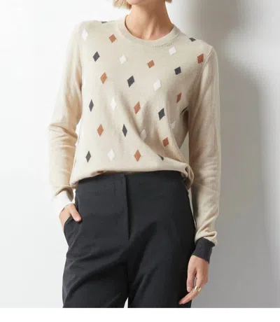 Zaket & Plover Majestic Crew Neck Tee In Oat In Brown
