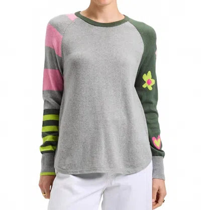 Zaket & Plover My Happy Sweater In Marl In Gray