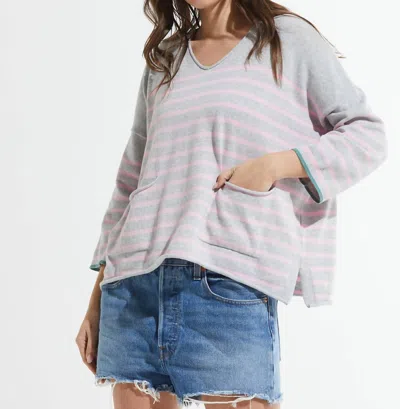 Zaket & Plover Nautical Sweater In Marl In Multi