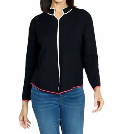 Zaket & Plover Neru Collar Sweater In Black