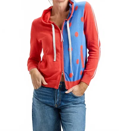 Zaket & Plover Spot Hoodie In Raspberry In Multi