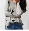 Zaket & Plover Starry Night Sweater In Marl In Multi