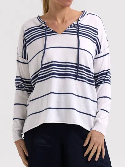 Zaket & Plover Women's Beach Bum Sweater In White