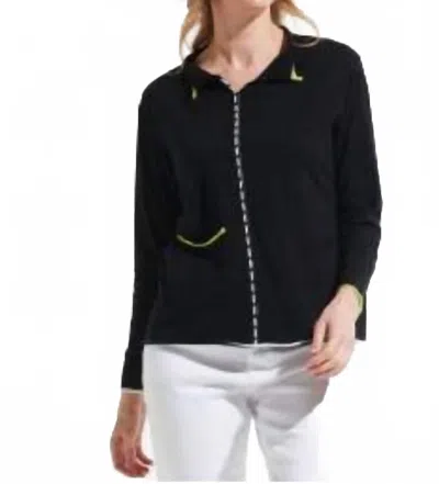 Zaket & Plover Women's Long Sleeve Top In Black