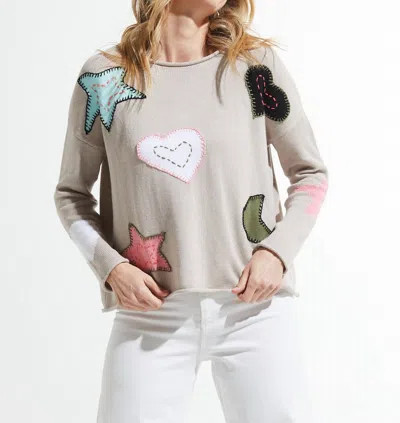 Zaket & Plover Women's To The Moon Top In Putty In Gray