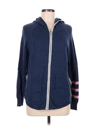 Pre-owned Zaket & Plover Zip Up Hoodie In Blue